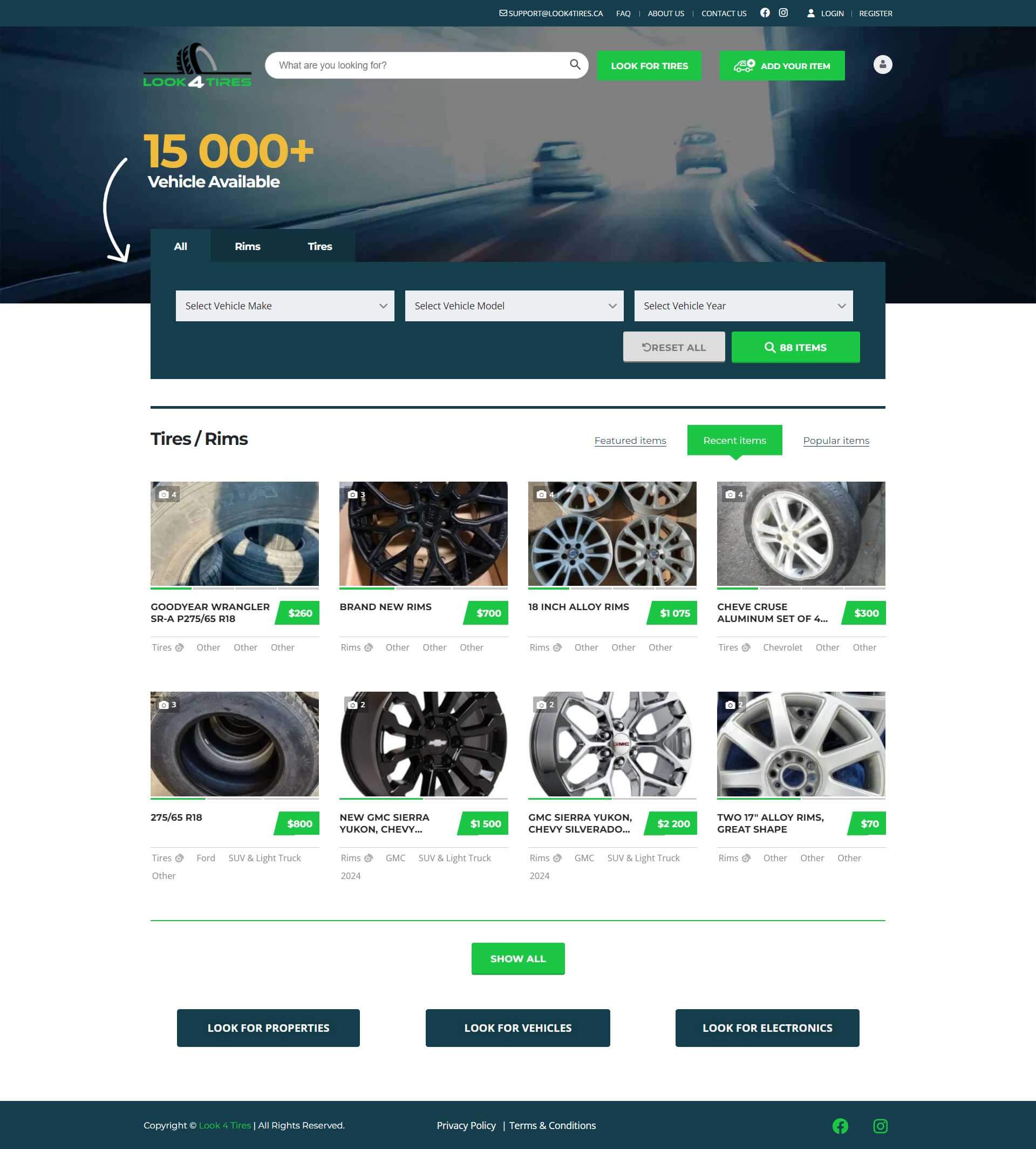 look4tires ca bizrankup portfolio